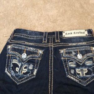 rock revival, size 26, blue jeans, straight leg